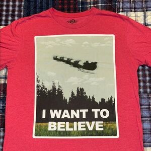 Red Graphic T-Shirt (Santa Claus)